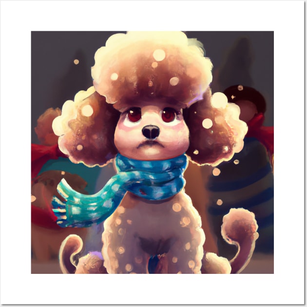 Cute Poodle Wall Art by Play Zoo